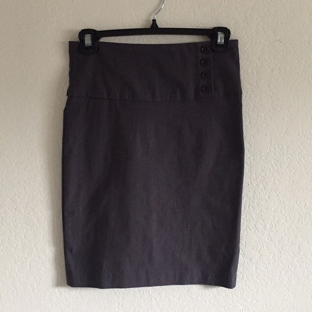 Grey stretch skirt